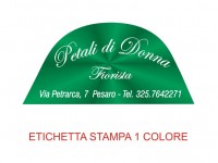 Etichette adesive per fioristi, fiorai e vivaisti (mm 54x26)  (cod.91G)